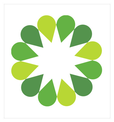 green flower petal design from SMAA logo
